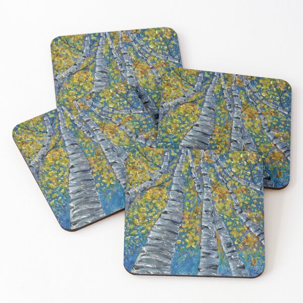 Item preview, Painted Whimsy Aspen Trees  Palette Knife  designed and sold by Rocky Mountain Artistry.