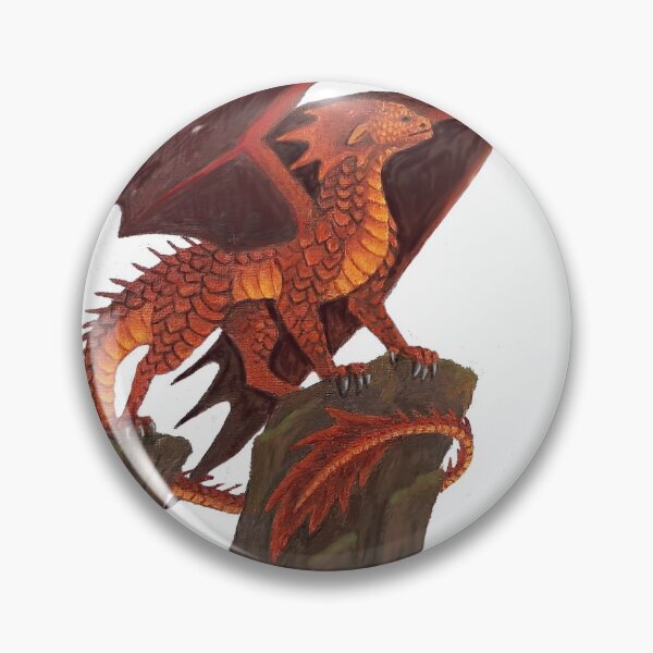 Item preview, Red dragon on a cliff no background  designed and sold by LeahcarsArt.