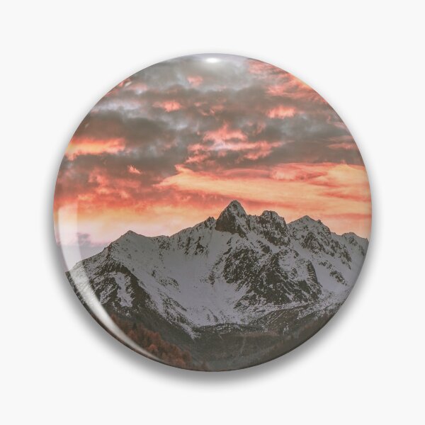 Item preview, Mountain with red sky clouds designed and sold by SceneryGallery.