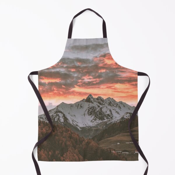 Item preview, Mountain with red sky clouds designed and sold by SceneryGallery.