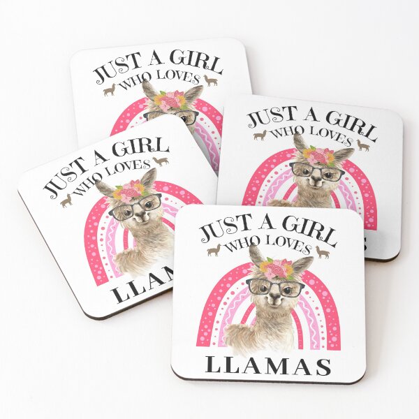 Item preview, Just a girl who loves llamas (Cute Llamas) designed and sold by i-longmanshop.