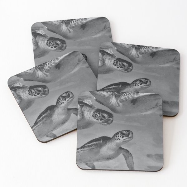 Item preview, Sea Turtles in Black & White Photograph designed and sold by zrvby.