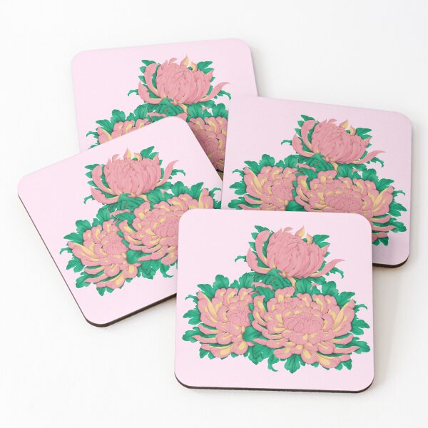 Item preview, Chrysanthemum Season Pink  designed and sold by MissRebelArt.