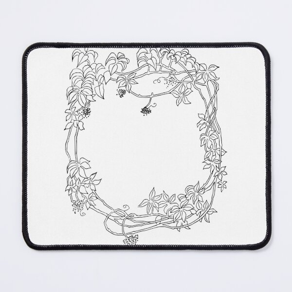 Item preview, Vintage Leafy Frame Line Art designed and sold by greengoodnich.