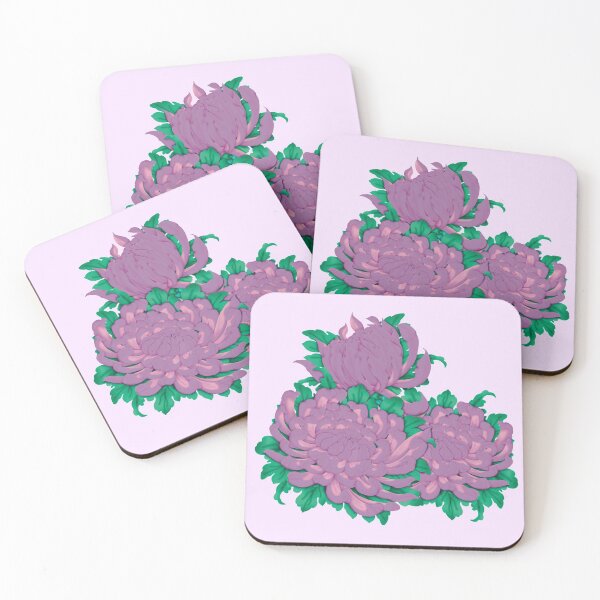 Item preview, Chrysanthemum Season Purple  designed and sold by MissRebelArt.