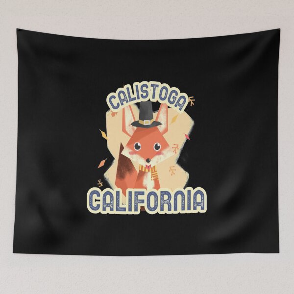 Item preview, Calistoga T-ShirtCalistoga California Leaves Falling Autumn and Fall Amber Autumn, Best gift for September October and November, Fox with a Hat T-Shirt_by AbsurdStore_ designed and sold by thuyshop.