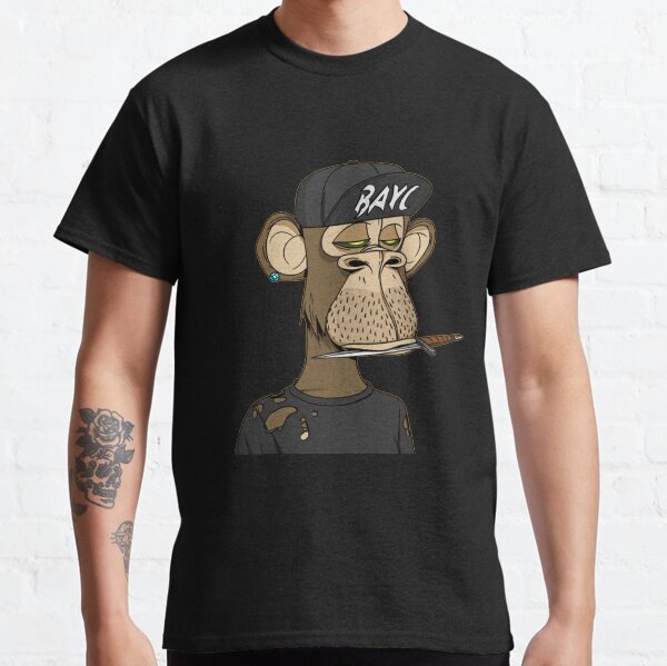 Singe ennuyé Yacht Club #8811 T-shirt classique