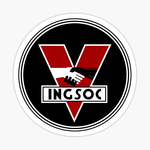 Aperçu de l'œuvre Ingsoc 1984 Blanc créée et vendue par Deus Skull®.