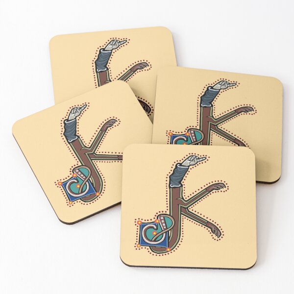 Item preview, Letter K Manicule W 14C Maastricht Psalter parody  designed and sold by Donnahuntriss.