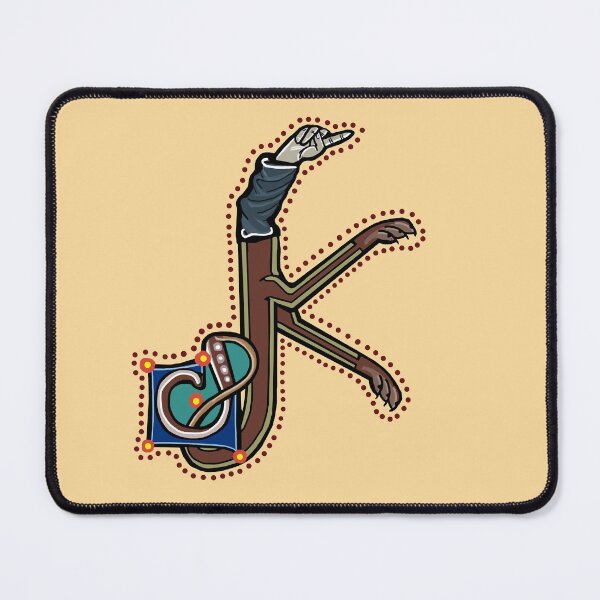 Item preview, Letter K Manicule W 14C Maastricht Psalter parody  designed and sold by Donnahuntriss.