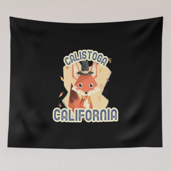 Item preview, Calistoga T-ShirtCalistoga California Leaves Falling Autumn and Fall Amber Autumn, Best gift for September October and November, Fox with a Hat T-Shirt_by AbsurdStore_ designed and sold by thuyshop.