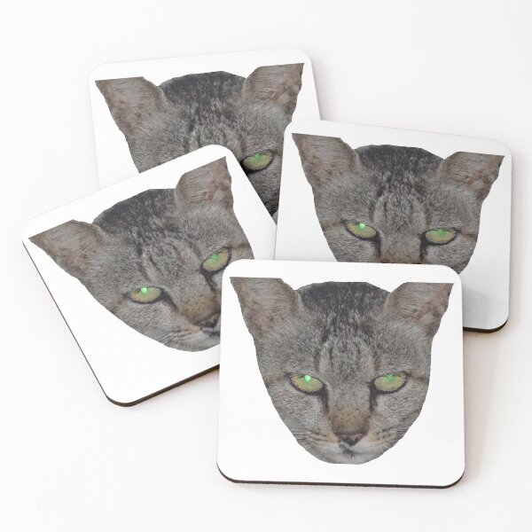 Item preview, The stalker/cat with green eyes/portrait designed and sold by VeenaNair23.