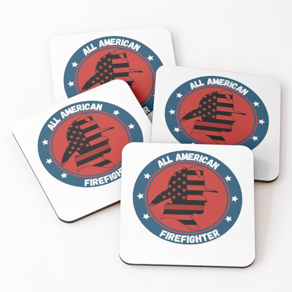 Item preview, All American Firefighter Redline US Flag designed and sold by Samsdesignshop.