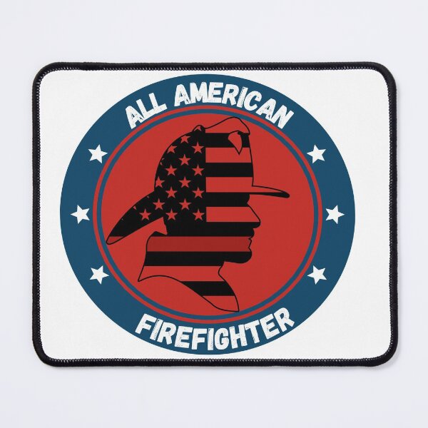 Item preview, All American Firefighter Redline US Flag designed and sold by Samsdesignshop.
