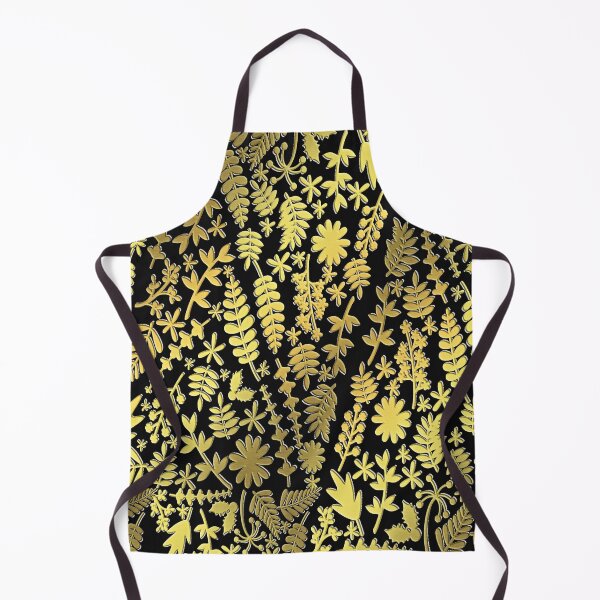 Item preview, Festive Golden Floral Pattern designed and sold by PRETTY-PEARLS.