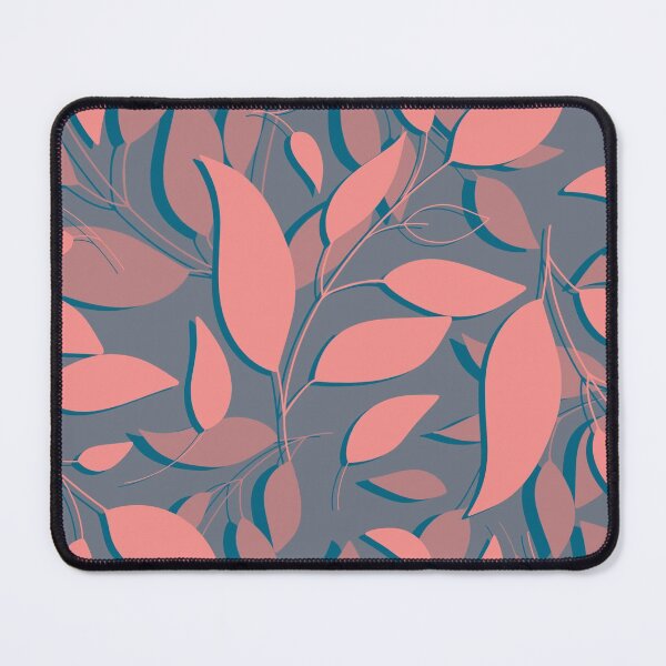 Item preview, Falling pink leaves on the grey background  designed and sold by kMariaART.