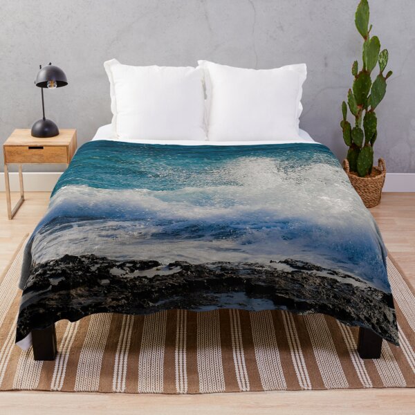 Item preview, [Landscape] Rough Ocean Blue Waves, Waves break against the rocks designed and sold by VinBasis.