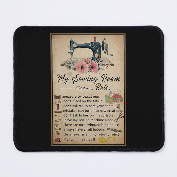 Item preview, My Sewing Room Rules - Sewing Machine Flower - Sewing Lover - Sewing Rules designed and sold by douglasNVD.