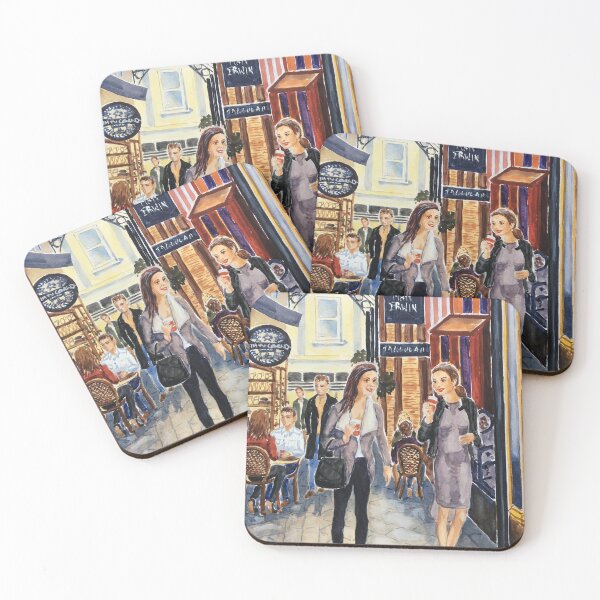 Item preview, Enjoying coffee, 2021 designed and sold by Virginia  Coghill.