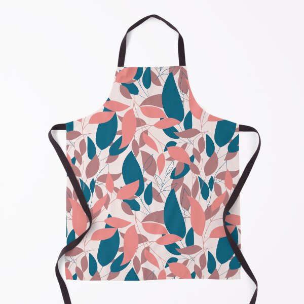 Item preview, Falling pink and blue leaves on the light pink background designed and sold by kMariaART.