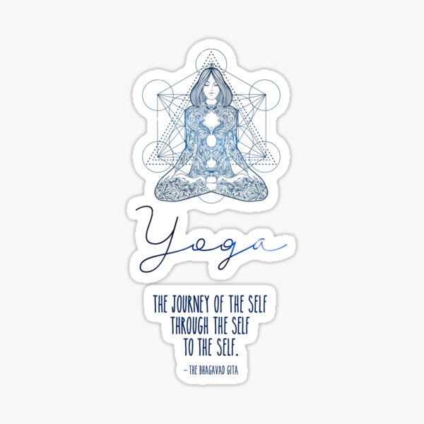 Item preview, Bhagavad Gita Quote: YOGA: The journey of the self, through the self, to the self. designed and sold by KimiBloom.