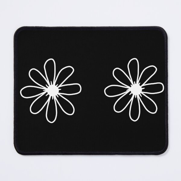 Item preview, DAISY FLOWER BOOBS LINE ART BLACK designed and sold by aydapadi.