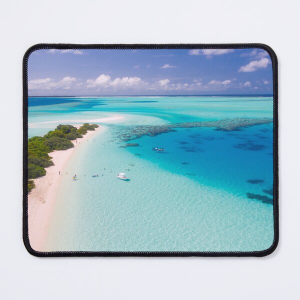 Item preview, [Landscape] Sunny Blue Ocean Shore in Maldives designed and sold by VinBasis.