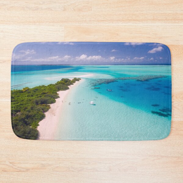 Item preview, [Landscape] Sunny Blue Ocean Shore in Maldives designed and sold by VinBasis.
