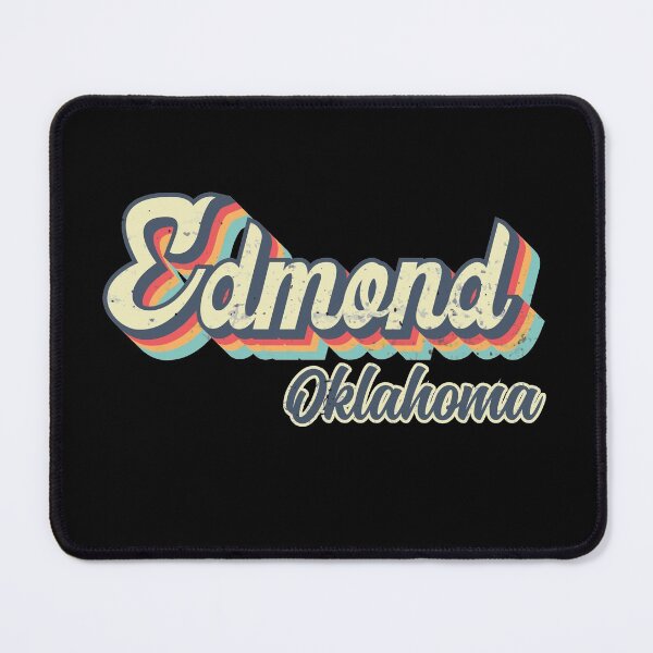 Item preview, Edmond city Oklahoma Retro Vintage 70s rainbow designed and sold by Teelogic.