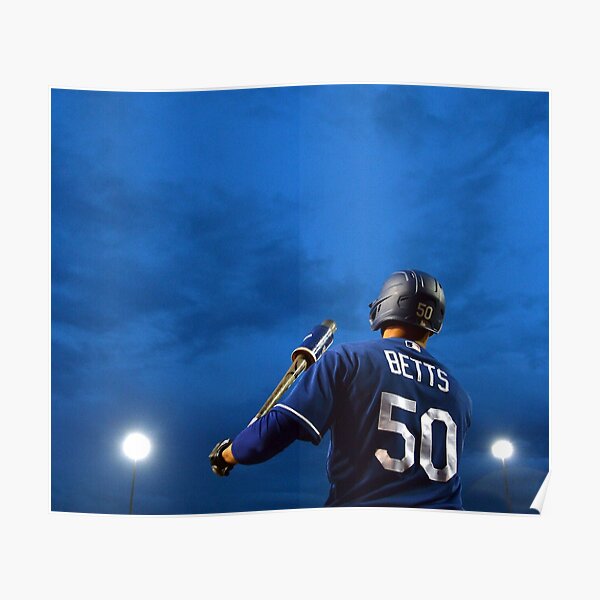 Dodgers World Series Superstar Mookie Betts 13”x19” Commemorate Poster