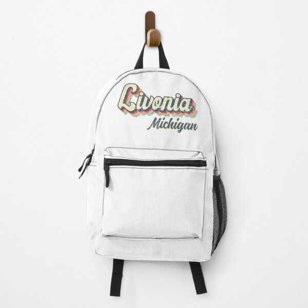Item preview, Livonia City Michigan Retro Vintage 70s rainbow designed and sold by Teelogic.