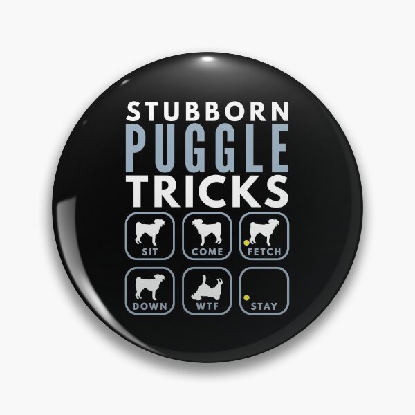 Item preview, Stubborn Puggle Tricks - Dog Training designed and sold by DoggyStyles.