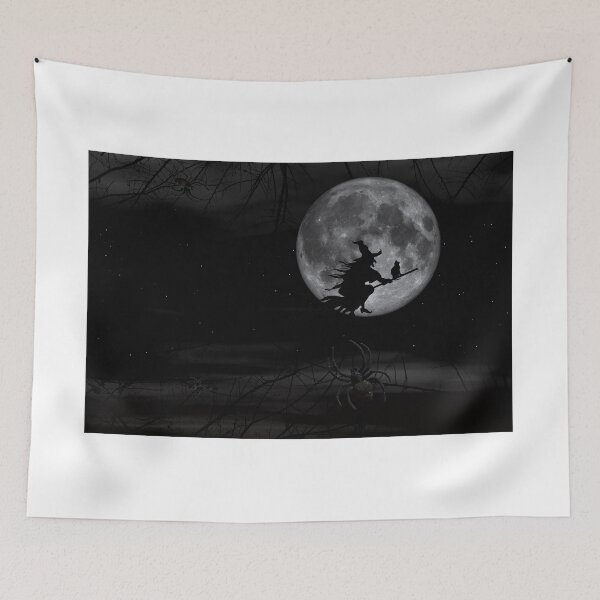 Item preview, Halloween witch moon designed and sold by Ducano.