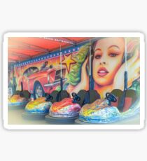 Fairground dodgems, Brighton Sticker