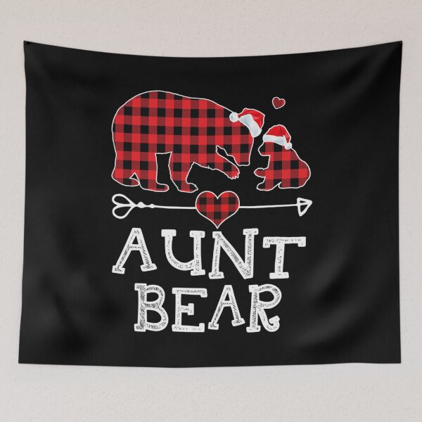 Item preview, Aunt Bear Christmas Pajama Red Plaid Buffalo Family Long Sleeve  designed and sold by FelixRiojas.