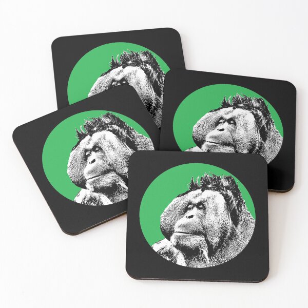 Item preview, Bornean Orangutan Stencil designed and sold by RevolutionInPaint.