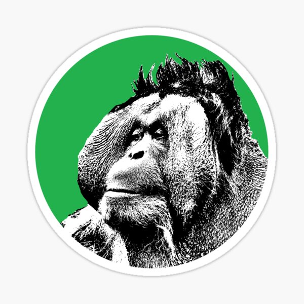 Item preview, Bornean Orangutan Stencil designed and sold by KJCasey1982.