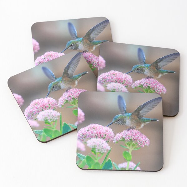 Item preview, Hummingbird Feeding on a Flower designed and sold by debjaynedesign.