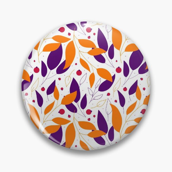 Item preview, Golden and purple falling leaves and red berries on the white background  designed and sold by kMariaART.