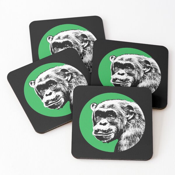 Item preview, Chimpanzee Stencil designed and sold by RevolutionInPaint.