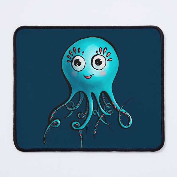 Item preview, Cute Octopus - Happy Blue Sea Creature designed and sold by Boriana Giormova.