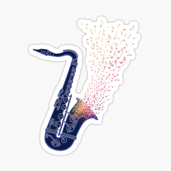 "Sax Player Gift Idea Saxophonist Jazz Musician Saxophone Music Notes