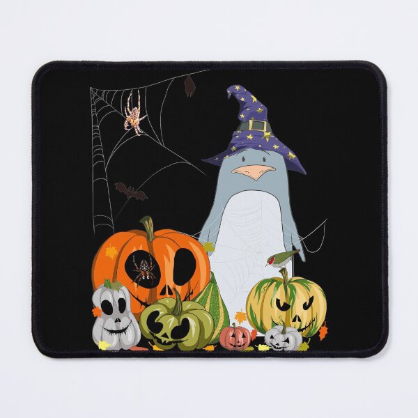 Item preview, Witch Penguin Jack-O-Lantern Evil Pumpkin Penguins Halloween designed and sold by r-silver.