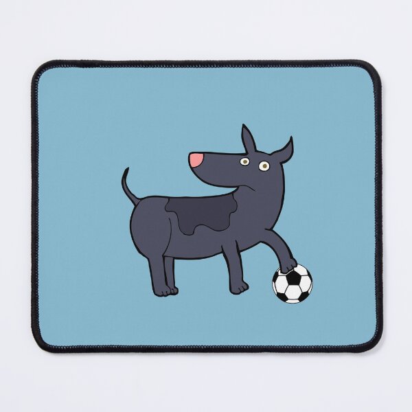Item preview, Funny dog with soccer ball designed and sold by ijdesigns.