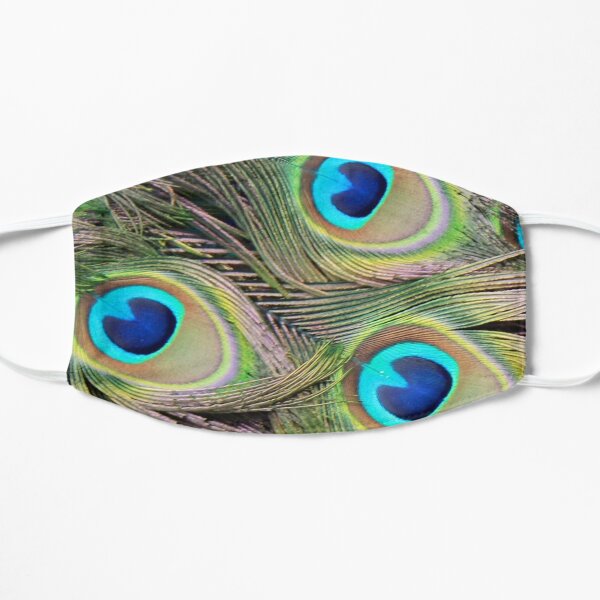 Peacock Feathers Eye Trio Flat Mask