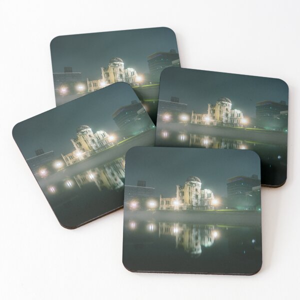 Item preview, Hiroshima A-bomb dome at night sitting in the fog designed and sold by Zs Photo.