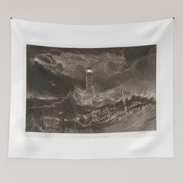 Item preview,  The Eddystone Lighthouse - After Joseph Mallord William Turner designed and sold by Vintage Designs +.