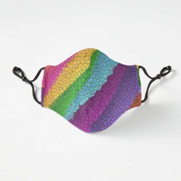 Rainbow Vector Reptile Skin Fitted 3-Layer