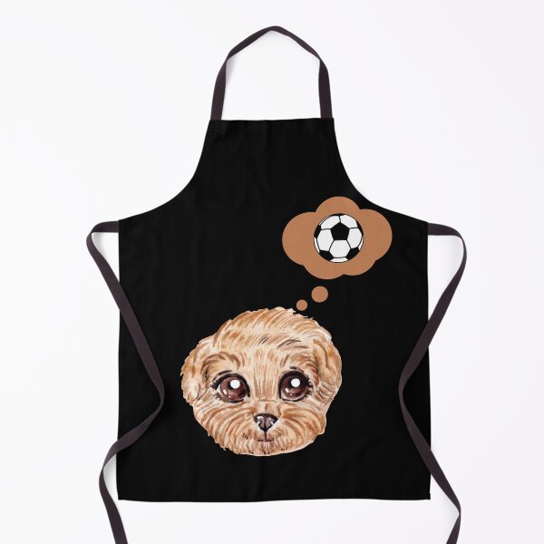 Item preview, Cute puppy thinking about soccer designed and sold by ijdesigns.