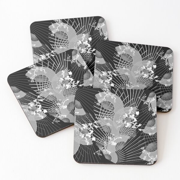Item preview, fan dance , white, black, asia, spain designed and sold by Maria Mihailova.